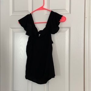 Off the shoulder black top